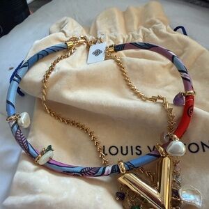 Louis Vuitton Gold and Multicolor Necklace